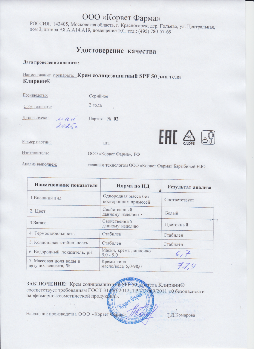 Паспорт №05202502